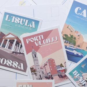 carte postale corse souvenir