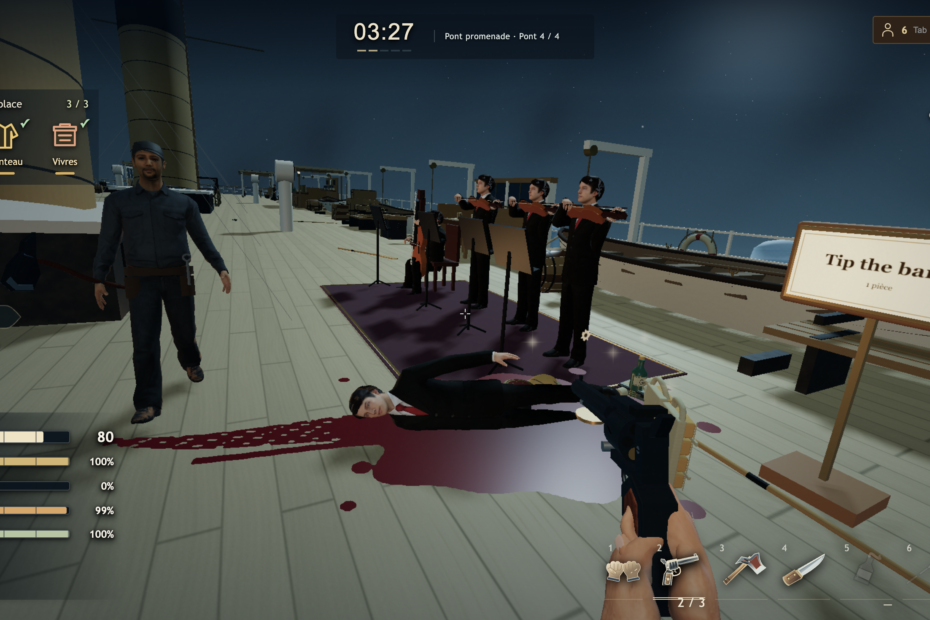 titanic jeu last man on the door